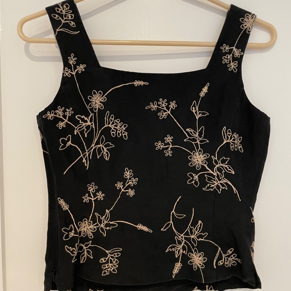 Ann Taylor Embroidered Tank Top - Picture 2 of 4